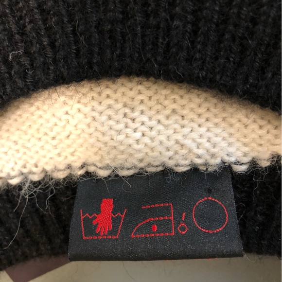 Minkha 100% Alpaca Wool Handmade Handknit Floral Knit Longsleeve Sweater - Picture 10 of 10